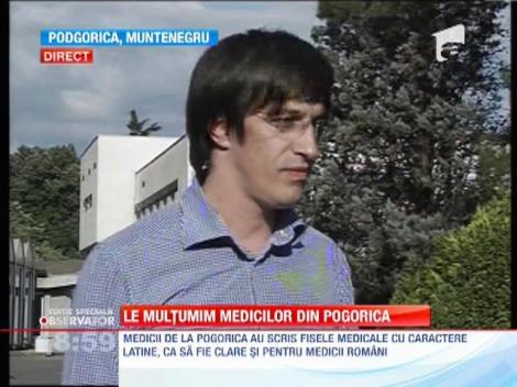 Medicii salvatorii din Muntenegru