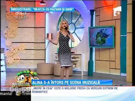 Alina Sorescu s-a intors pe scena muzicala