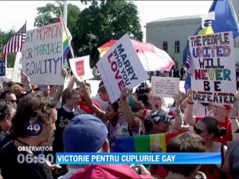 Casatoriile intre persoanele de acelasi sex, aprobate in toate cele 50 de state americane