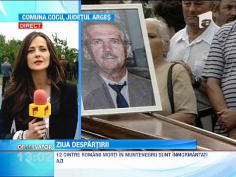 12 dintre romanii morti in Muntenegru sunt condusi pe ultimul drum