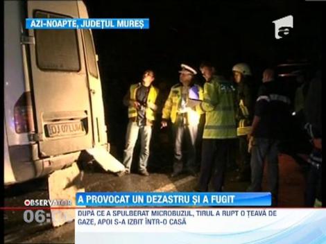 Un sofer inconstient a provocat un dezastru si apoi a fugit