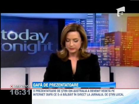 Gafa uriasa a unei prezentatoare TV din Australia