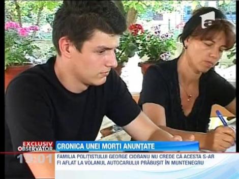 Moartea i-a fost prevestita politistului care a condus autocarul prabusit in Muntenegru!
