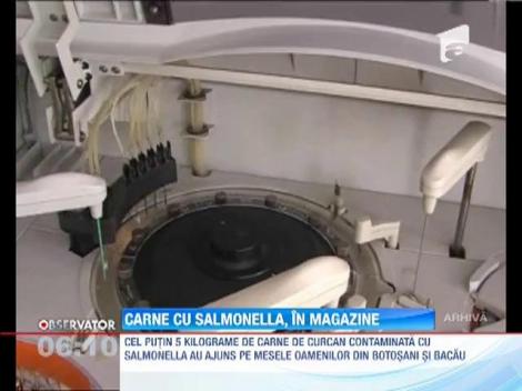 Carne de curcan infestata cu salmonella, in magazine din Botosani si Bacau