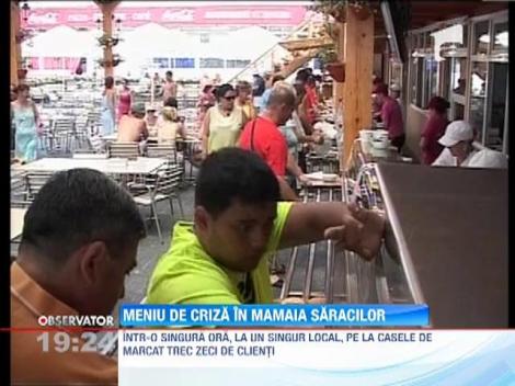 Meniu de criza in Mamaia saracilor