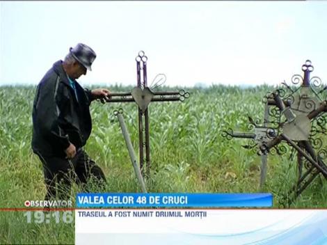 Valea celor 48 de cruci! Un grav accident de circulatie a avut loc in urma cu 30 de ani pe un drum din Moldova