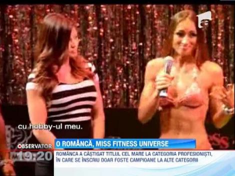 Anca Bucur a fost incoronata Miss Fitness Univers 2013