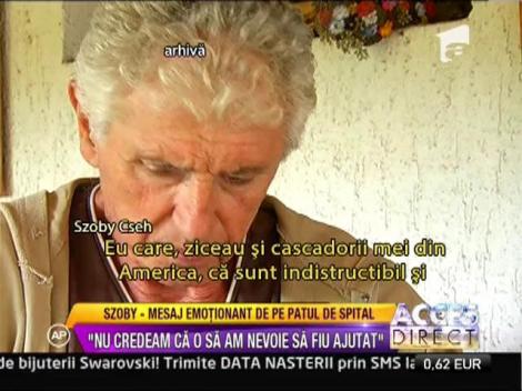 Szoby Cseh, mesaj emotionant de pe patul de spital: "Faci boala asta daca nu te iubesti pe tine!"