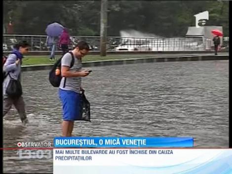 Bucurestiul, o mica Venetie din cauza inundatiilor