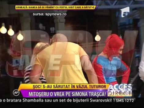 Mihai Mitoseru si Simona Trasca s-au sarutat in vazul tuturor!