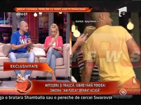 Mihai Mitoseru, despre sarutul cu Simona Trasca: "Totul a fost o gluma. Nu avem o relatie"