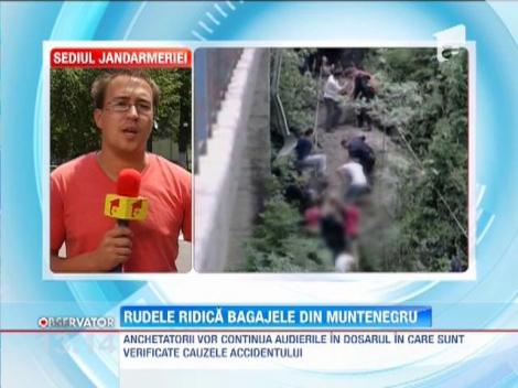 Rudele ridica bagajele victimelor din Muntenegru