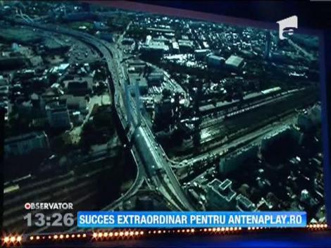 Succes extraordinar pentru AntenaPlay.ro! 24.000 de abonati, dupa seara lansarii, si jumatate de milion de accesari