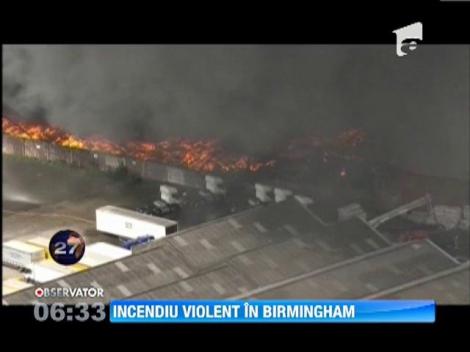Incendiu devastator in Birmingham, Marea Britanie