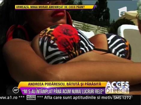 Andreea Podarescu, terapie la piscina