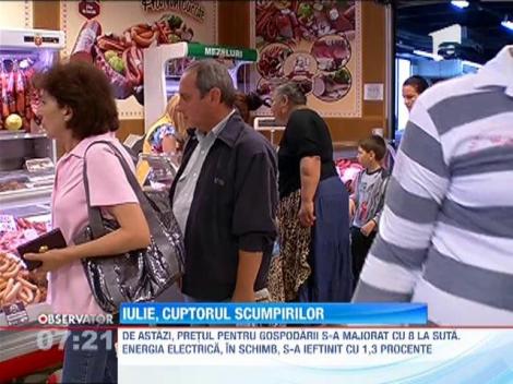 Alimentele se scumpesc ca urmare a majorarii pretului gazelor
