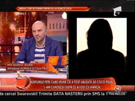 Marturiile fetei care spune ca a fost abuzata de Coco Paun: "Ma ameninta ca ma mutileaza"