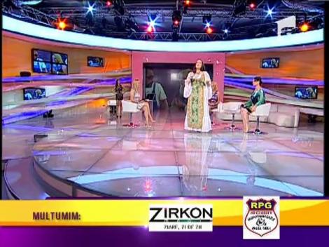 Maria Dragomiroiu a cantat la Acces Direct