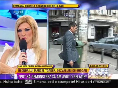 Magda Simion:"Pot sa demonstrez ca am avut o relatie cu Marcel Toader"