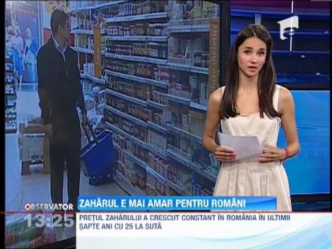 Pretul zaharului a crescut constant in Romania in ultimii sapte ani cu 25 la suta