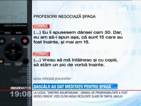Cum isi negociaza profesorii spaga