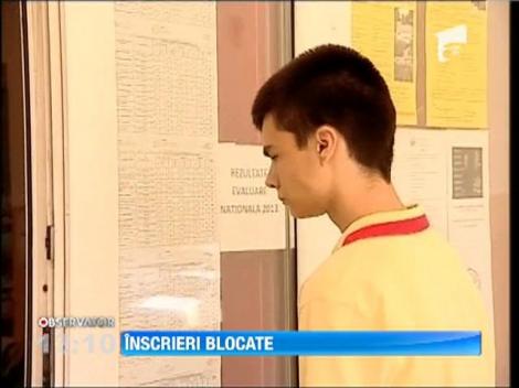 Inscrierile la liceu sunt blocate