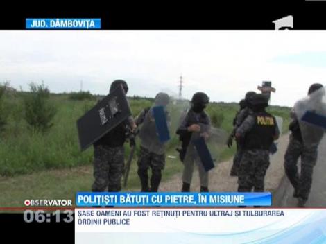 Bataie cu bate si pietre intre doua familii de rromi din Dambovita