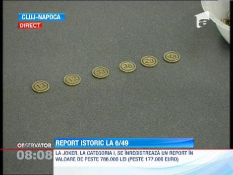 Report istoric la 6/49