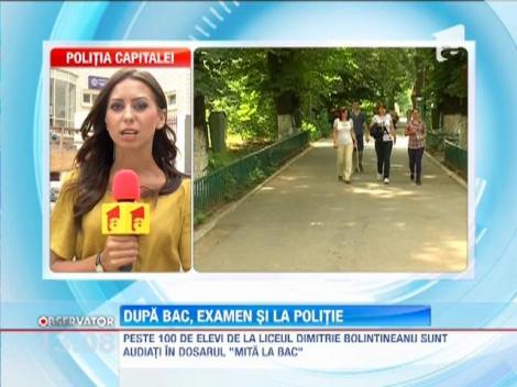 Zeci de elevi de la liceul Dimitrie Bolintineanu isi afla notele la Politie