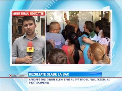 Rezultate slabe la BAC