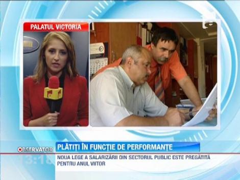 Bugetarii vor fi platiti in functie de performante