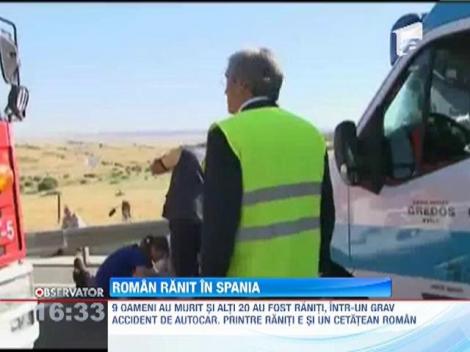 Roman ranit intr-un grav accident auto din Spania
