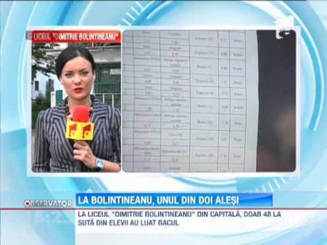 58% dintre elevi de la Liceul "Dimitrie Bolintineanu" au promovat BAC-ul