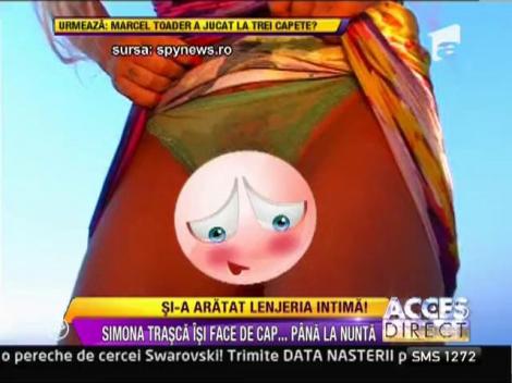 Simona Trasca si-a aratat lenjeria intima!