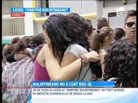 La Liceul "Dimitrie Bolintineanu", BAC-ul s-a terminat. Audierile, nu