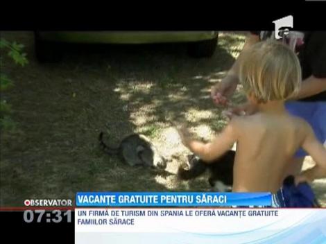 Vacante gratuite pentru familiile sarace din Spania