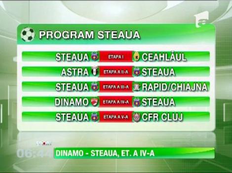 S-a stabilit programul Ligii1: Derby-ul de Romania, Steaua-Dinamo, se joaca in etapa a 4-a
