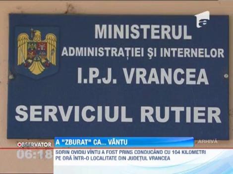 Sorin Ovidiu Vantu a fost surprins conducand cu 104 km/h intr-o localitate din Vrancea