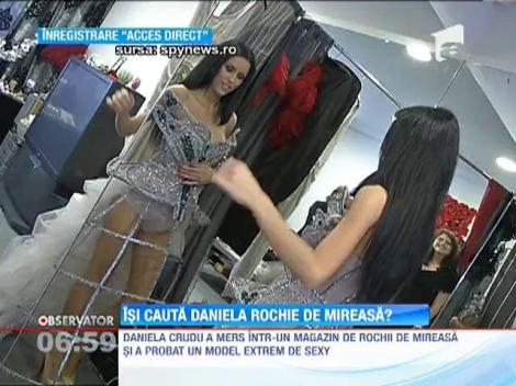 Daniela Crudu a imbracat rochia de mireasa!