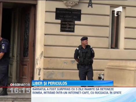 Individul care a incercat sa arunce in aer o Universitate "Gheorghe Asachi" si-a filmat bomba
