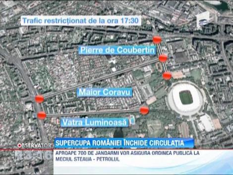Supercupa Romaniei inchide circulatia