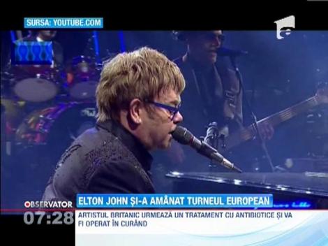 Elton John si-a amanat turneul european din cauza unor probleme de sanatate