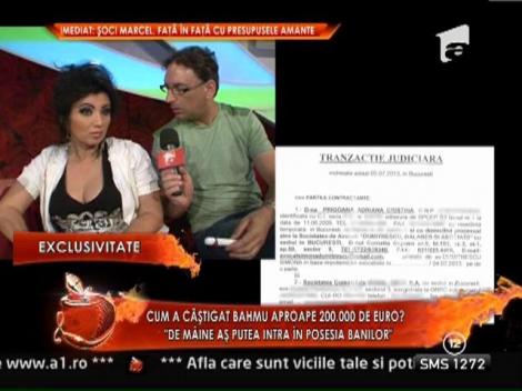 Adriana Bahmuteanu a castigat procesul cu fiul lui Prigoana: are de primit 200.000 de euro