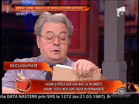 Corneliu Vadim Tudor e mandru de fiicele sale! "Au avut examene grele. Nu m-au facut de ras!"