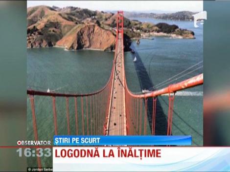 Logodna la inaltime! O americanca a fost ceruta in casatorie pe podul Golden Gate din San Francisco