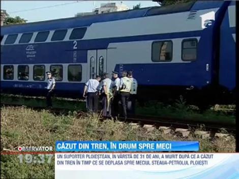 Un suporter al Petrolului Ploiesti a murit dupa ce a cazut din tren