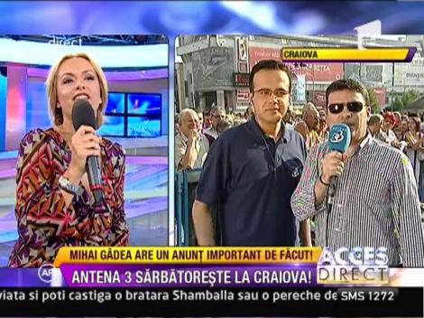 Antena 3 sarbatoreste la Craiova
