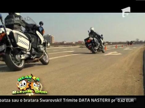 ATENTIE, soferi! Agentii de la Politia Rutiera pe doua roti sunt cu ochii pe vitezomani
