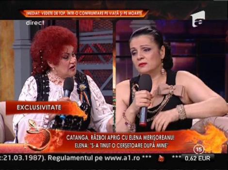 Elena Merisoreanu si Catanga la cutite