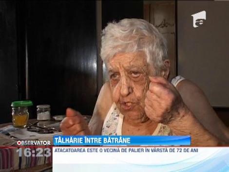 Batrana de peste 90 de ani lovita si talharita de o femeie de 72 de ani